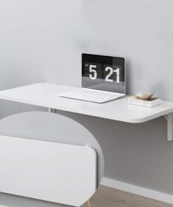 ZZXY Table Pliante Murale, Support Pliable Bureau d'ordinateur pour Ordinateur Portable Addition Parfaite au Garage et Remise/Bureau à Domicile/Buanderie/Bar à la Maison/Cuisine et Salle à Manger