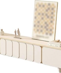 Étagère TV Murale Meuble TV de Rangement Grande capacité, entièrement sur Pied, Moderne et Simple, for Salon Maison