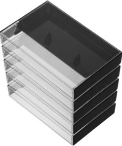 ABOOFAN Lot de 5 étuis de rangement en plastique pour cassette audio