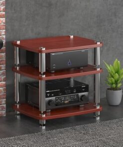 Support Audio, étagère de Jeu, Support multimédia AV, étagère d'angle, étagère DVD, vitrine CD, Support de Divertissement, Tour Audio, Support pour Tourne-Disque, pour Salon, Jeux, Salle d'e