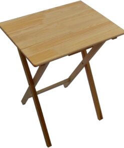 Home Vida Table Pliante en Bois pour Ordinateur Portable - Naturel