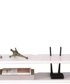 Meuble TV flottant, console multimédia murale, console de divertissement multimédia flottante, grand espace de stockage, peut stocker des routeurs, des lecteurs multimédias, etc., adapté pour petit