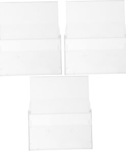 Ciieeo 3pcs Étuis de Rangement pour Cassettes Audio en Plastique Abs Transparent Résistant aux Rayures Boîte Vide de Cassette pour Organisation Facile