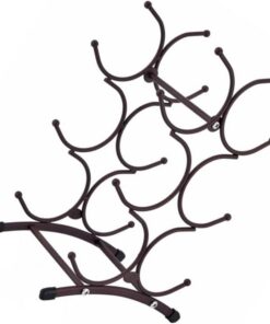 Gatuida Étagère à Vin Fer Forgé Style Européen Bouteilles Présentoir Décoratif Antirouille pour Cuisine et Table Casier Rangement Bouteilles Multifonction pour Maison et Bar