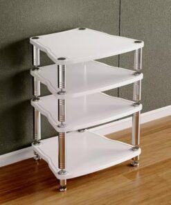 Support de Composants Audio Robuste, Support multimédia, Support multimédia Audio/vidéo, 1 2 3 4 Couches d'affichage, récepteur stéréo pour Tourne-Disque, Support de Composants stéréo pour X