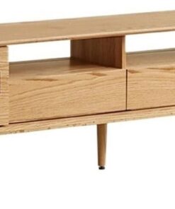Étagère TV Murale Meuble TV sur Pied en chêne Minimaliste Moderne for Le Salon de la Maison