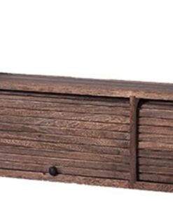 Support TV en bois flottant Meuble tv suspendu Meuble TV mural Meuble tv moderne avec portes à rideau roulant Console TV flottante murale Convient pour le salon et la chambre à coucher.(150x25x25CM/59