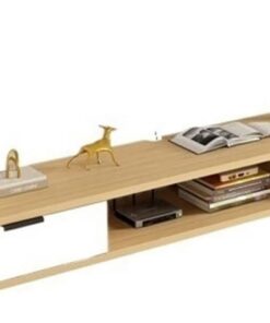 Étagère TV Murale Meuble TV Flottant en Bois avec Support de Rangement for Mur Fond Salon