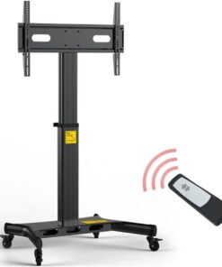 Meuble TV d'angle Moderne et Solide, Meuble TV pour Bureau, Salle de conférence, télécommande, Ascenseur électrique, Meuble TV Mobile, Maison, Salon, sur Pied