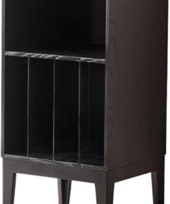 Stockage de CD Meuble de rangement multifonctionnel for disques vinyles, table d'appoint en bois for salon ou chambre Enregistrer