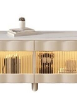 Meuble TV Combinaison de Meuble TV en Ardoise Minimaliste, Maison, Petit Appartement, Moderne et Simple, Salon, Table Basse, Grande capacité de Stockage Meuble pour téléviseur