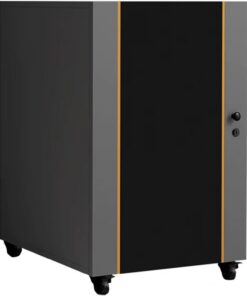 Étagère audio réglable avec gestion des câbles, armoire de rangement stéréo AV - Meuble de rangement mobile pour équipement AV (gris, 85 cm)