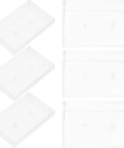 Toyvian 6 Pièces Boîte de Rangement Transparente Protège la Poussière et L'humidité pour Cassettes Audio en Abs, Facile à Nettoyer Amateurs de Musique
