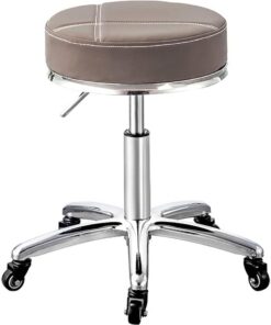 Bar Chair Tabourets de comptoir Mignons avec Rembourrage de siège Plus épais, Tabouret pivotant à roulettes sur 5 Roues, Tabouret Facial pour Salon de Massage, Spa, Tabouret de Bar en Cuir PU à