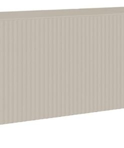 Selsey Meuble TV Suspendu 200 cm Greige Mat Design Moderne – Rangement à 4 Compartiments Façade Rainurée Idéal Déco Élégante et Contemporaine Salon/Chambre Panneau Laminé/MDF Solide
