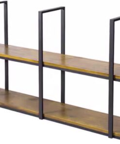 Étagères de Rangement flottantes, présentoirs Suspendus pour Bar, étagères de Rangement pour casseroles et poêles, décorations pour Bouteilles de Verre à vin, étagère montée au Plafond (60 x