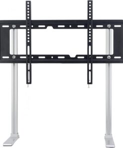 FBSHAD Carte de télévision avec Montage pour Les téléviseurs de 32 "-55", Meuble de télévision de Bureau réglable de Hauteur avec des Pieds en L, Max 600x400 mm, Tient jusqu'à 66 Livres