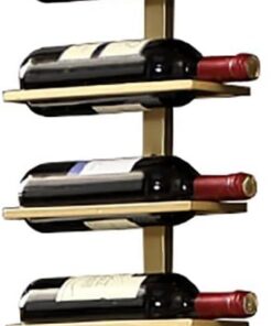 Porte-Bouteilles de vin Mural, Support à vin Suspendu en métal, casiers à vin muraux, Porte-Bouteilles de vin Mural, étagère à vin Suspendue en Fer forgé, pour Bar de Garde-Manger