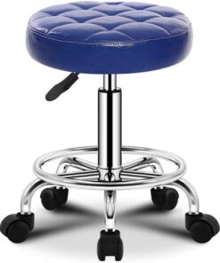 Bar Chair Tabourets de comptoir avec Rembourrage de siège Plus épais, Tabouret pivotant à roulettes sur 5 Roues, Tabouret Facial pour Salon de Massage, Spa, Hauteur réglable en Cuir PU, Tabouret de