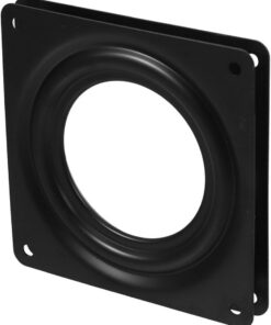Angoily Plateau Tournant Carré en Tôle Galvanisée 360° Support Rotatif Fiable pour Meuble Tv et Présentoir à Domicile