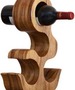Casier À Vin Européen Moderne Créatif En Bois Massif Casier À Vin Armoire À Vin Modèle Étagère À Vin Séchoir, Organisateur de Bouteille de Vin Pour La Maison Cuisine Bar Présentoir Multifonctio
