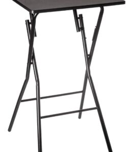 Five - Table de Bar Pliante Noire 60 x 60 cm