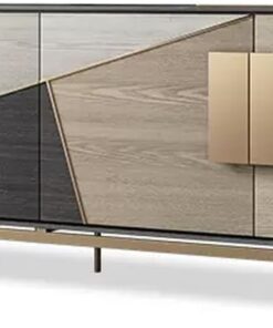 Meuble TV, Banc TV avec Armoire de Rangement, Armoire TV，Console Multimédia, pour Salon, Chambre À Coucher, Design Moderne(160cm/62.9in)