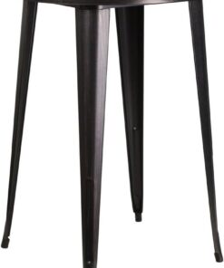 Flash Furniture Table de Bar Ronde intérieur-extérieur en métal, Multicolore