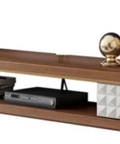 Meuble TV Flottant, Meuble Mural Simple et Moderne, Console TV en Bois Massif, pour Salon, Chambre, Bureau, Gain de Place, Beau et durable/A/140X24X18CM
