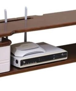 Meuble TV flottant, console multimédia murale, console de divertissement multimédia flottante, grand espace de stockage, peut stocker des routeurs, des lecteurs multimédias, etc., adapté pour petit