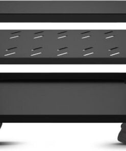 Meuble HiFi, Meuble Rack Audio avec étagères réglables, Meuble stéréo avec roulettes, Meuble Audio Vidéo, supportant Un Poids jusqu'à 150 kg(37.3cm/14.6in)