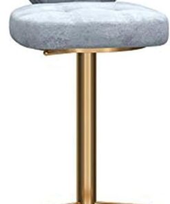 Bar Chair Chaises de Bar Hautes, Chaise de Bar pivotante, Tabouret Haut de 60 cm/80 cm avec Dossier et Pieds dorés, tabourets de Bar réglables en Hauteur pour Bar, Bistro, Tabouret de comptoir Enjoy