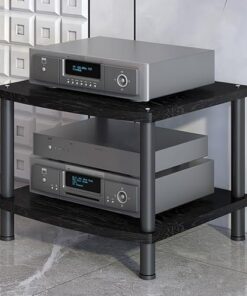 Générique Support multimédia vidéo, Support Audio AV, Cadre en Acier au Carbone, Armoire stéréo Ouverte, étagère TV Moderne, Armoire de Rangement multimédia en Bois, pour lecteurs DVD, Accessoires TV