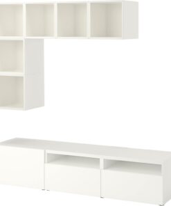 ProTuning EKET/BESTÅ Meuble combiné pour TV, blanc, 180 x 42 x 170 cm