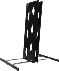 ULTECHNOVO Porte-Bouteilles à Vin de Comptoir Noir en Acrylique et Fer | Présentoir à Vin de Bureau, Design Compact, Base Stable, pour Bouteilles de Vin