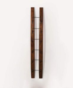 Rétro Tenture vin Rack Creative Hanging Wine Bar Restaurant Wine Bar en bois massif Rack Cabinet vin