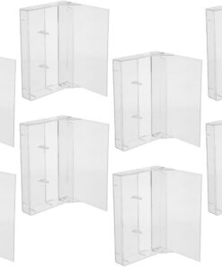 Toyvian 8 Pièces Boîte de Rangement Transparente en Abs pour Transporter Vos Cassettes Préférées Empilable, Protège la Poussière et L'humidité pour Cassettes Audio
