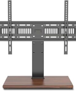 Meuble TV Universel pour Salle à Manger, Support TV de Table pour téléviseurs LCD LED de 32 à 80 Pouces, Hauteur réglable avec Base en Panneau de densité, Support TV pour la Maison