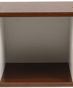 Zerodeko Organisateur de rangement pour CD | Support de rangement en bois à 3 compartiments pour disques de jeux vidéo | Étagère de bureau pour cassettes, CD et boîtiers de jeux vidéo