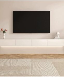Meuble TV Suspendu Meuble TV Flottant avec tiroirs et Rangement for Salon et Chambre à Coucher Meuble TV Mural