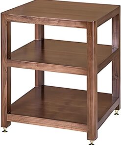 Support multimédia Multifonctionnel à 4 Niveaux, Meuble Rack Audio, Meuble HiFi, Support Audio avec Pieds amortisseurs, for la Maison/Bureau/DJ/théâtre(23.6"x19.6"x24.8")