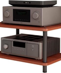 Meuble pour Enceintes Haute fidélité Double Couche, Meuble AV, Support pour Enceintes Haute fidélité, Support AV, Meuble pour Enceintes, Meuble pour Platine Vinyle, Meuble multimédia, Meuble