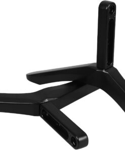 Support de Télévision sur Pied en Alliage D'aluminium, Base Stable Triangulaire Réglable, Compatible Téléviseurs Bureau, Support TV Robuste Décoratif pour Salon et Meuble TV