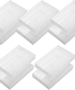 Boîtiers de Cassette Audio Design Rétro Élégant en Plastique PS Lot de 10 Blanc Protection Solide et Rangement Pratique pour Cassettes Audio