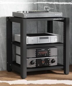 Support d'amplificateur, Support multimédia AV pour équipement Audio HiFi, Meuble stéréo, Tour de Support Audio, étagères en Bois réglables, Support TV Robuste