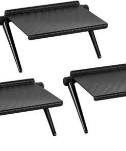 Lot de 3 étagères supérieures pour écran et TV, routeur 41,4 x 29,9 cm, étagère de rangement utilitaire pour décodeur et écran d'ordinateur