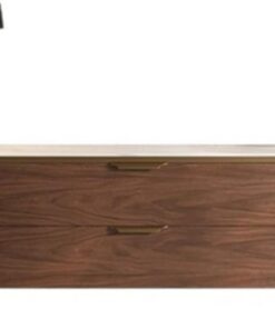 Meuble TV Meuble TV en Bois Massif et marbre, Petit Appartement, Meuble de Rangement Moderne et Minimaliste for Salon Console TV