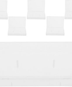 Angoily Boîtes de Rangement Transparentes en Plastique Pp pour Cassettes Audio Lot de 6 Design Multifonctionnel et Identification Facile, pour Divers Usages