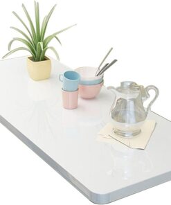 Table à Manger à abattant, Bureau Mural Pliable, Table de Bar Pliable en Bois pour Petit Bureau, Cuisine à Domicile, 60 x 40 cm/70 x 40 cm/80 x 40 cm (L), Table Flottante Peu ENCOM