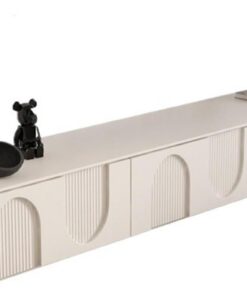 Étagère TV Murale Centre de Divertissement avec Rangement, Console multimédia, Meuble TV, Salon, mobilier Bureau